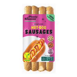 Meatless hot dog sausages plenty reasons 180g