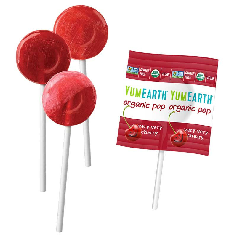 Yumearth lollipops fruits rouges