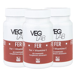 lot fer + vitamine c veglab x3