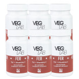 lot fer + vitamine c veglab x6