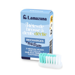 recharge brosse à dents medium lamazuna x3