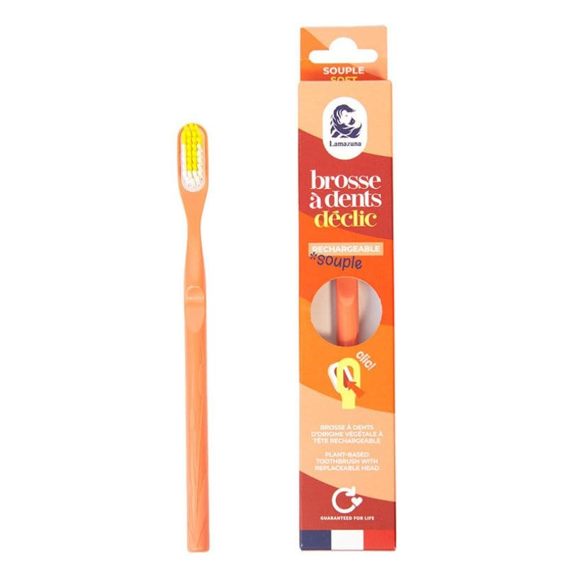 brosse a dents rechargeable lamazuna souple corail