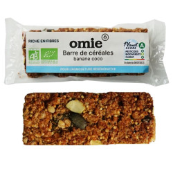 barre cereales banane coco omie 25g