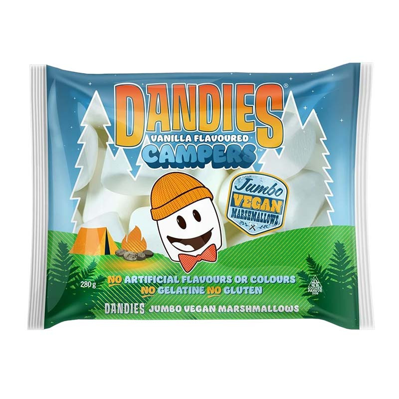 dandies marshmallow vegan jumbo campers