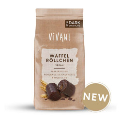 wafer rolls chocolat noir vivani