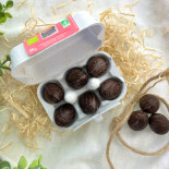 façon chocolat boite 6 oeufs de pâques framboise
