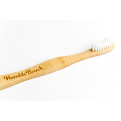 Brosse à dents bambou blanche The Humble Co	