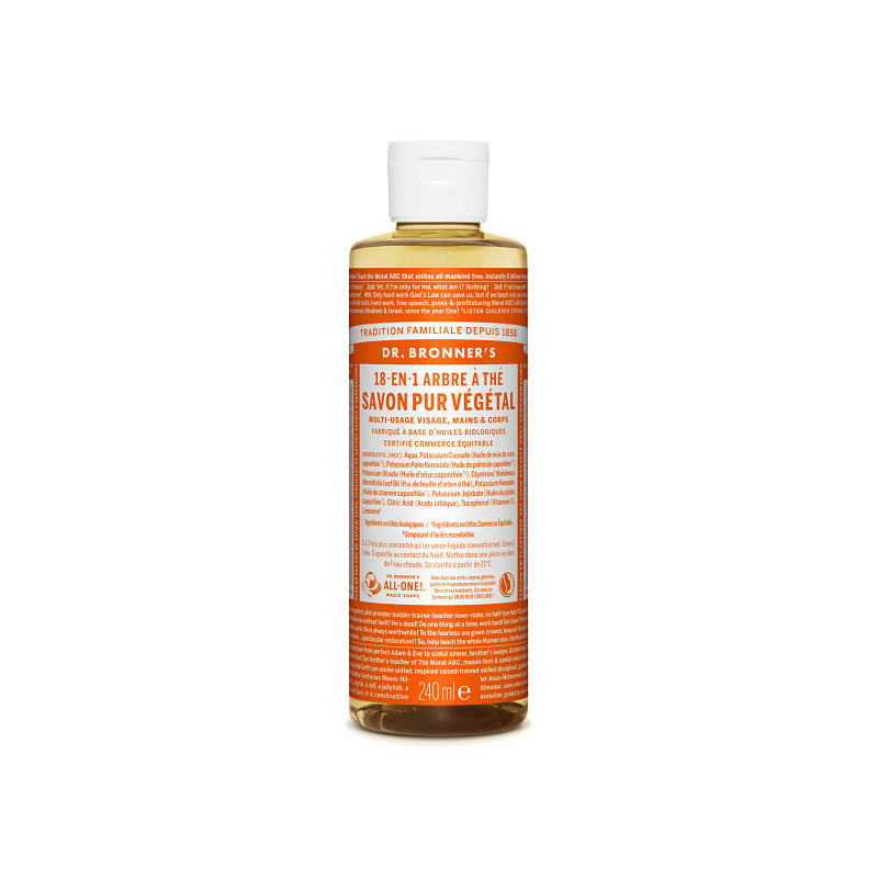 savon liquide tea tree dr bronner 240ml