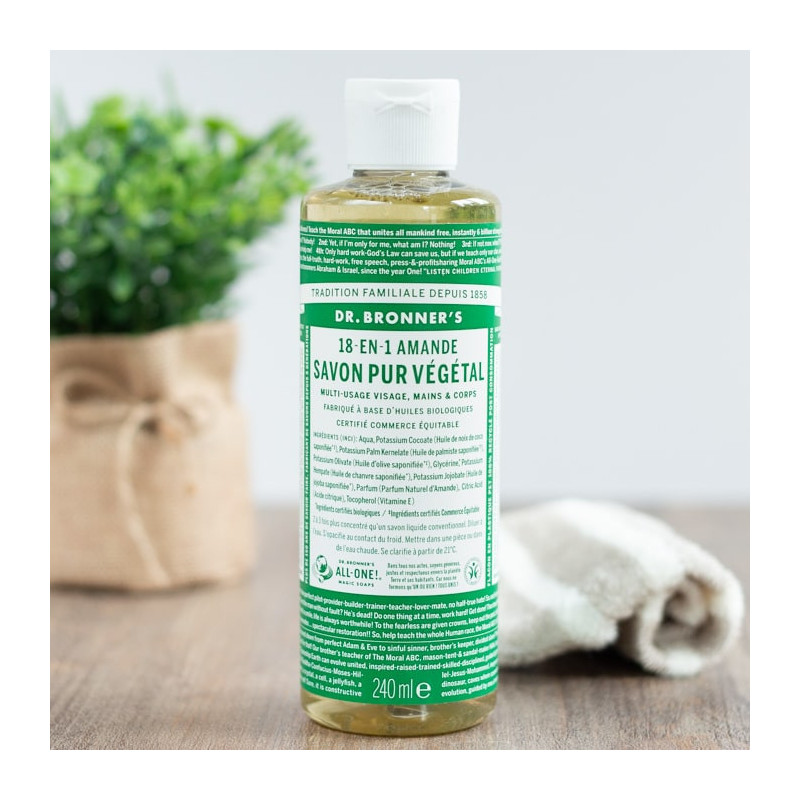 savon liquide amande 240mL Dr Bronner