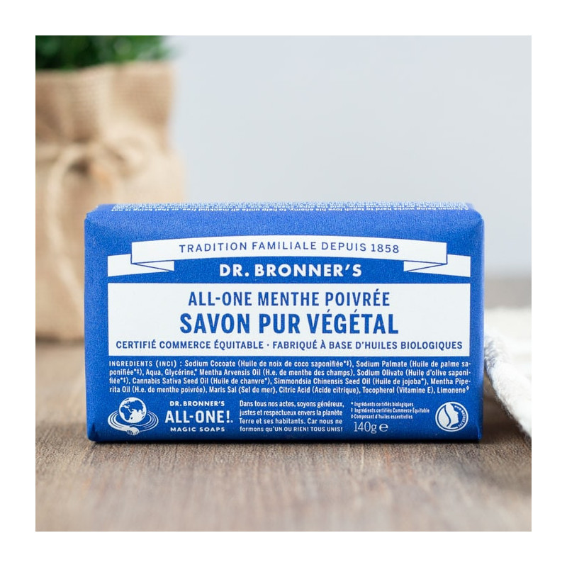 savon menthe poivrée dr bronner