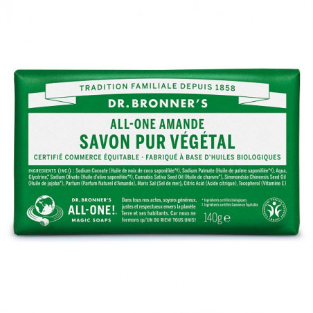 savon solide amande dr bronner