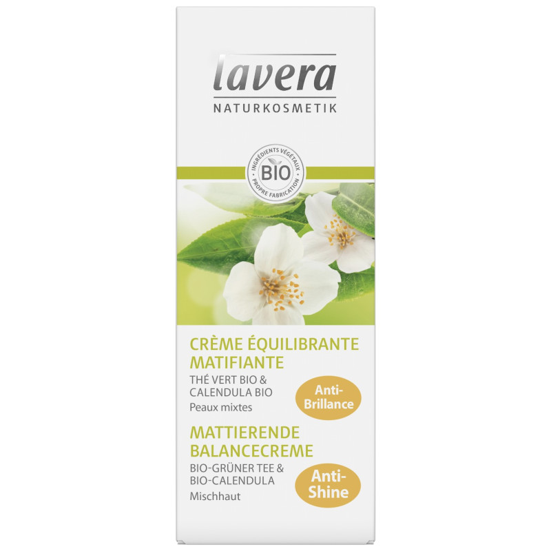 Lavera crème équilibrante matifiante pack