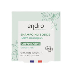 endro shampoing solide cheveux gras ortie noisette