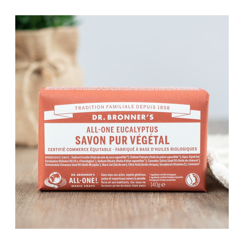 Savon solide Eucalyptus DR BRONNER