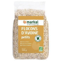 flocons d'avoine petits bio 500g markal