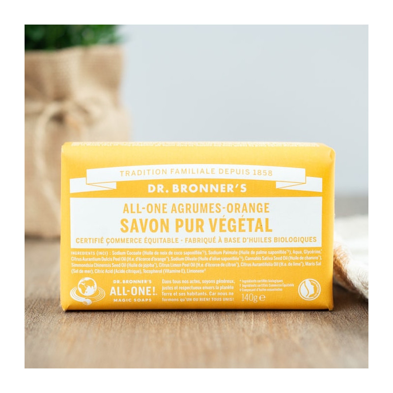 savon agrumes orange dr bronner