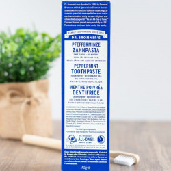 dentifrice menthe poivrée dr bronner