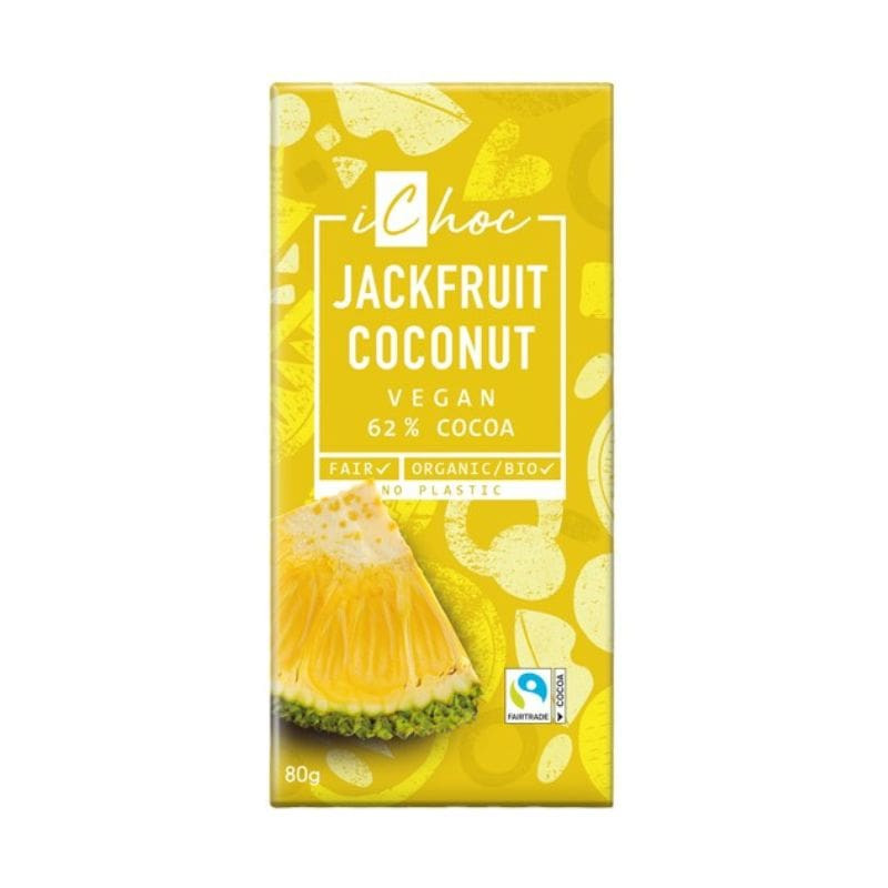 tablette chocolat noir jackfruit coconut ichoc 80g
