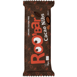 barre cacao nibs roobar 30g