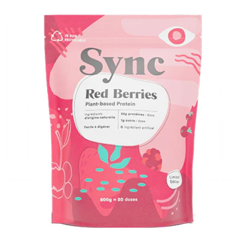sync proteine en poudre red berries 600g