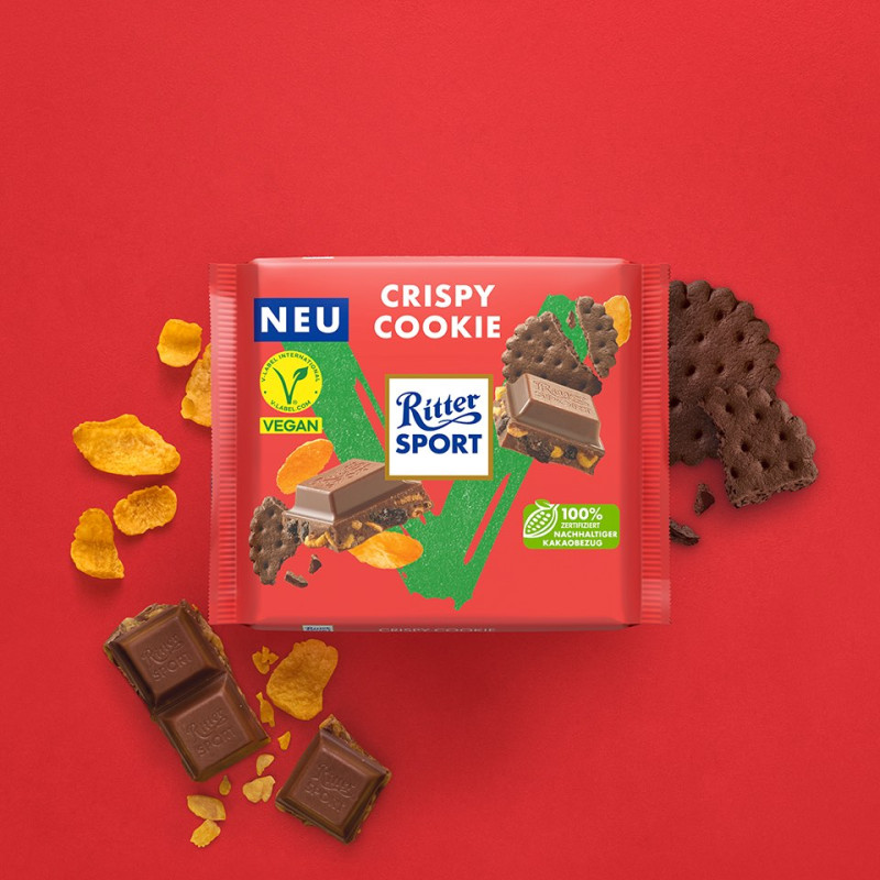 tablette ritter sport vegan crispy cookie shooting