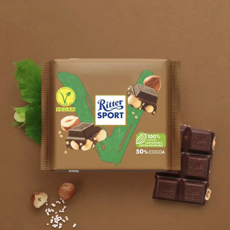 ritter sport crunchy hazelnut shooting