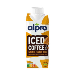 alpro iced coffee caramel soja 250ml