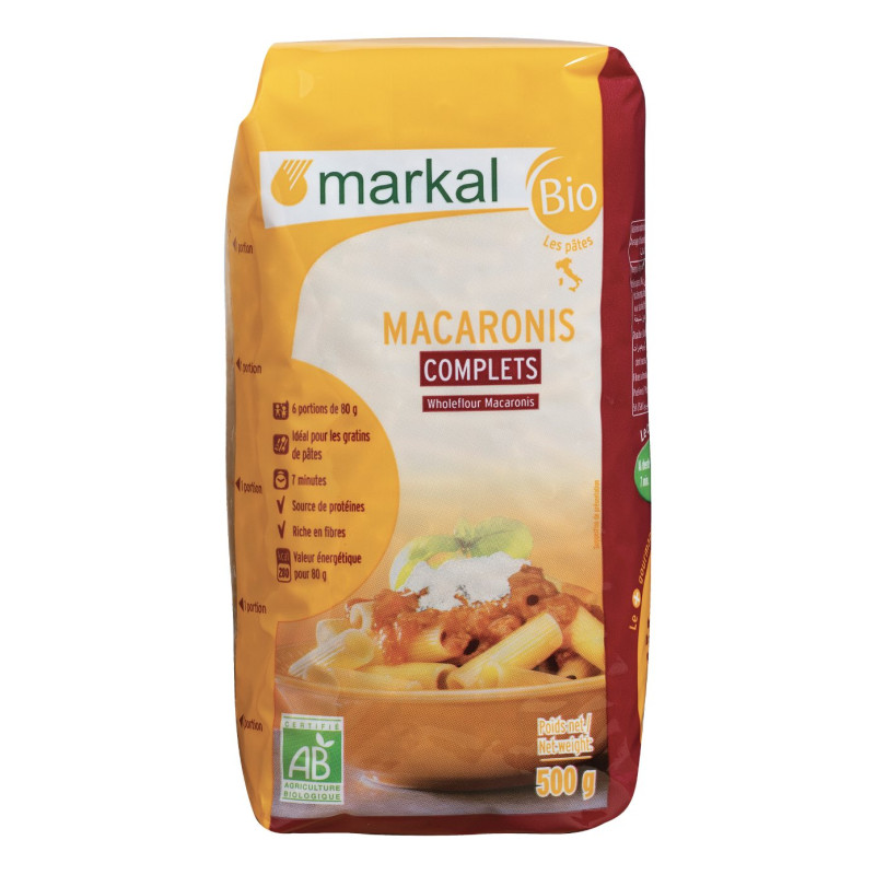 Macaroni complets bio Markal 500g