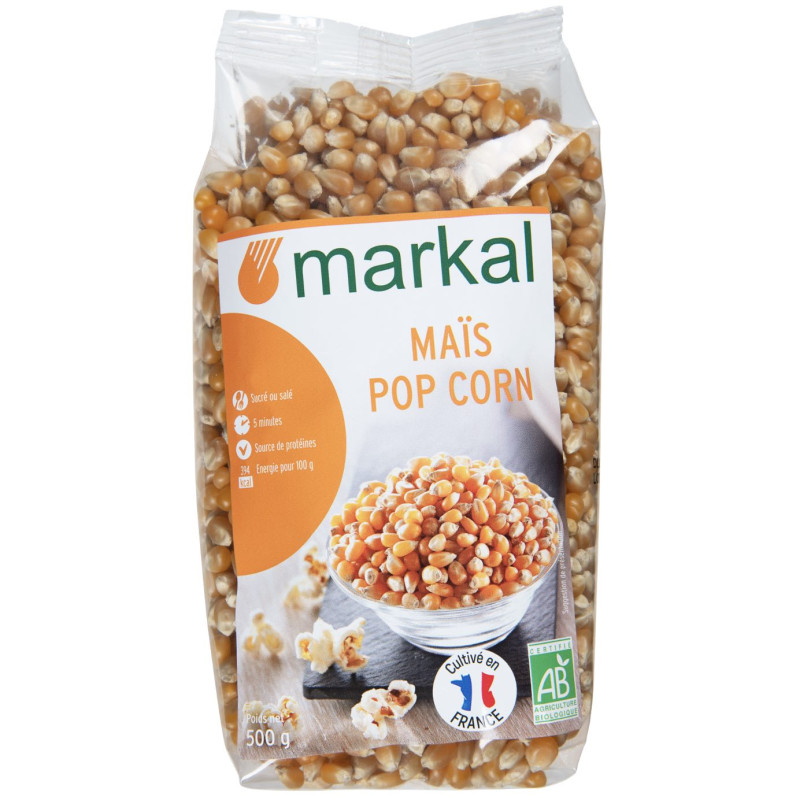 Mais Pop Corn bio MARKAL 500g