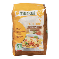 Papillons bio demi complets MARKAL 500g