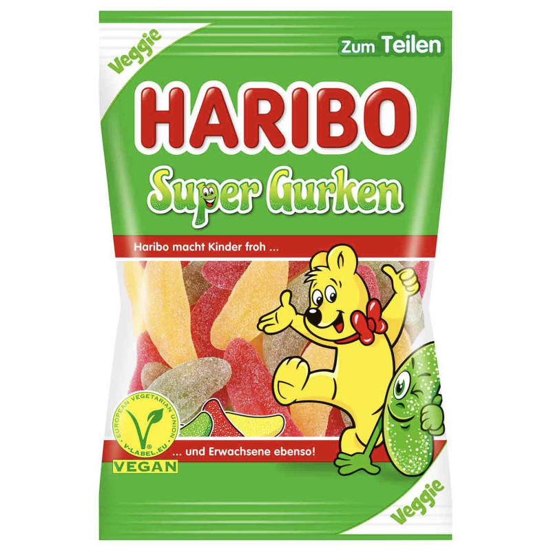 Haribo Super Gurken Bonbons Fruités
