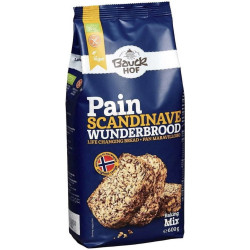 preparation pour pain scandinave sans gluten bauckhof 600g