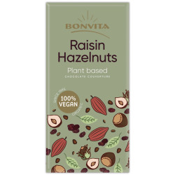 tablette chocolat vegan noisettes raisins bonvita