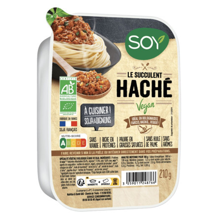 le succulent haché vegan soy