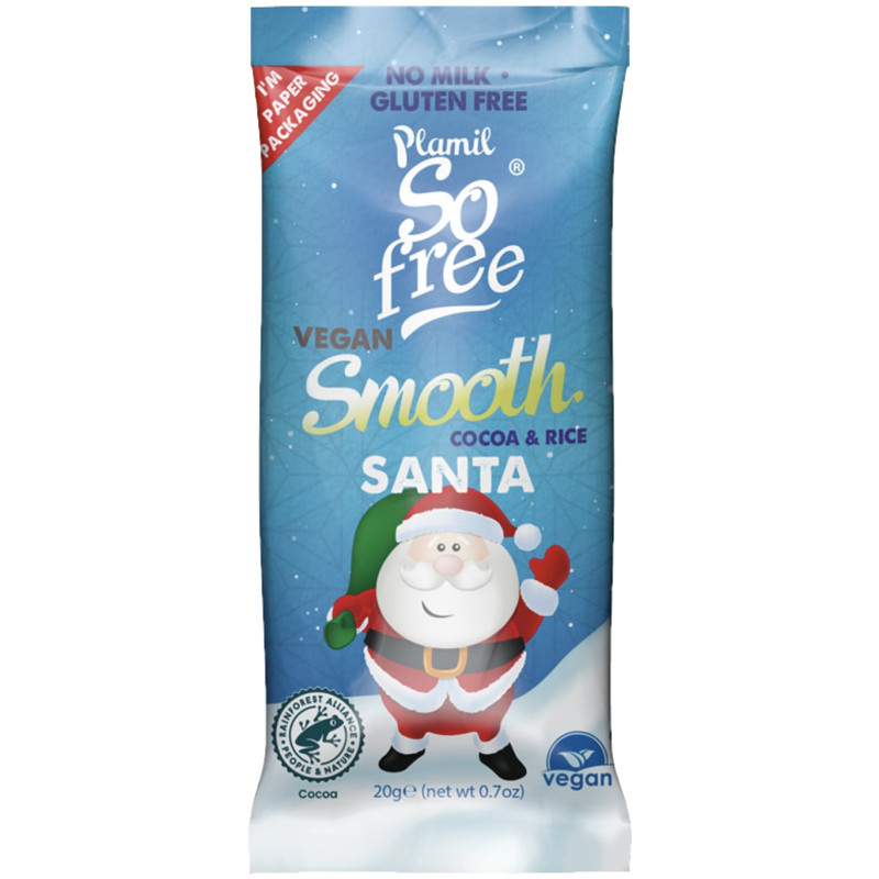 père noël en chocolat plamil smooth santa