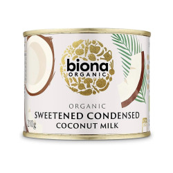 lait de coco concentré sucre biona 210g