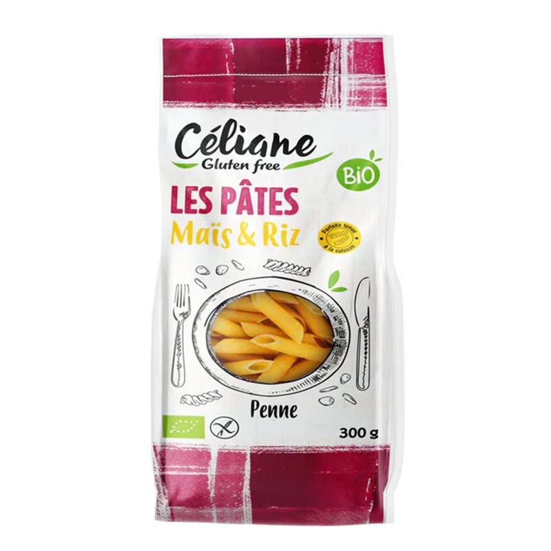 pâtes penne sans gluten céliane gluten free