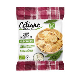 chips de lentilles bio ail des ours céliane gluten free