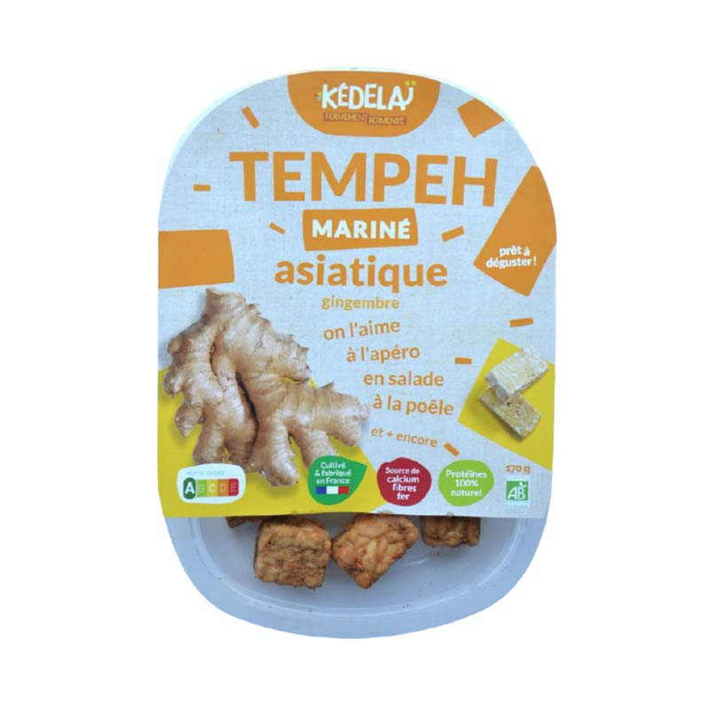 kedelai tempeh asiatique gingembre citron