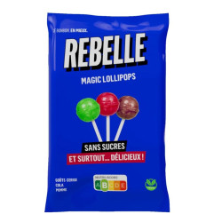 sucettes sans sucres rebelle 48g