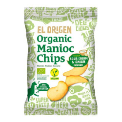 chips manioc sour cream onion el origen 60g