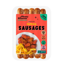 meatless paprika sausages plenty reasons 250g