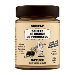 beurre de graines de tournesol sunfly nature sans sucre ajouté