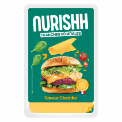 tranches vegetales Nurishh cheddar