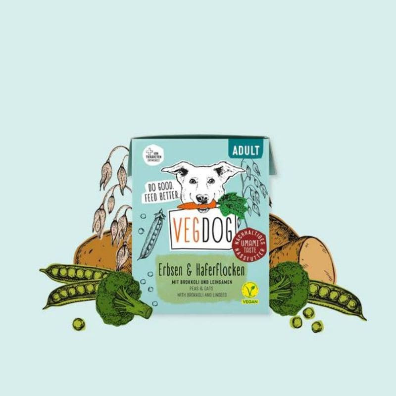 vegdog pate pour chien avoine pois