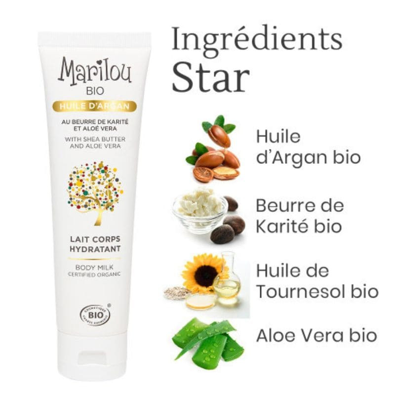 marilou bio lait corps à l'huile d'argan
