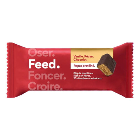 barre repas feed vanille pecan chocolat 100g