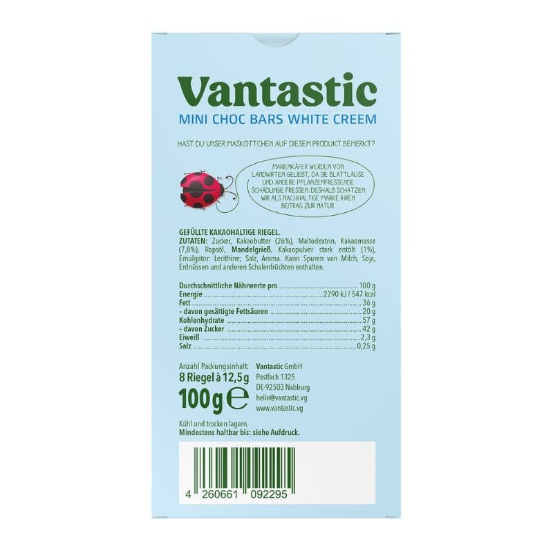 vantastic food mini choc bars