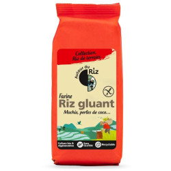 farine de riz gluant autour du riz