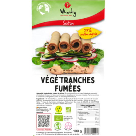 vege tranches fumées wheaty 100g